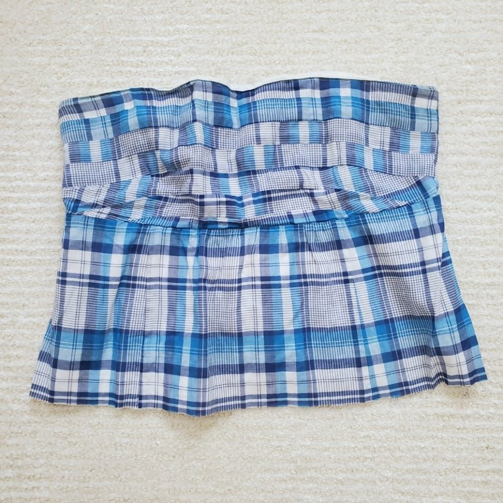 Fossil Plaid Crop Top
